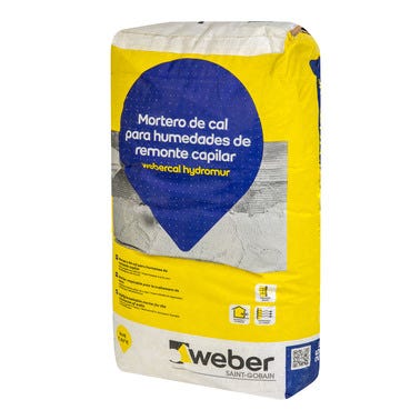 Bricomart MORTERO TRANSPIRABLE E IMPERMEABLE WEBERCAL HYDROMUR 25 KG