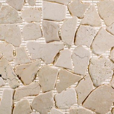 Bricomart MOSAICO PIEDRA NATURAL 30X30CM GALET LISA MARFIL