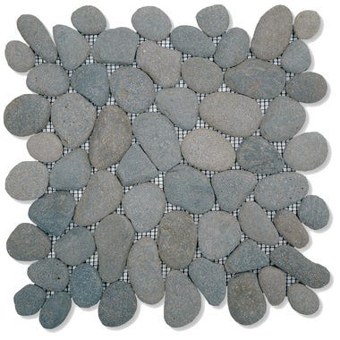 Bricomart MOSAICO PIEDRA NATURAL 30X30CM GALET VERDE OSCURO