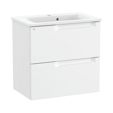 Bricomart MUEBLE DE BAÑO CON LAVABO ROCA BORNEO BLANCO 60.5X46CM
