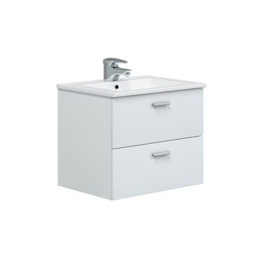 Bricomart MUEBLE DE BAÑO ECO BLANCO 60X45CM 2 CAJONES