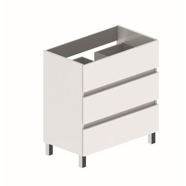 Bricomart MUEBLE DE BAÑO LIMA BLANCO 80X39CM 3 CAJONES