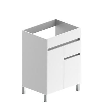 Bricomart MUEBLE DE BAÑO LONDRES BLANCO 60X45CM 2 PUERTAS Y 1 CAJON