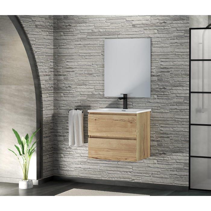 Bricomart MUEBLE DE BAÑO MAYA ROBLE 60X39CM 2 CAJONES