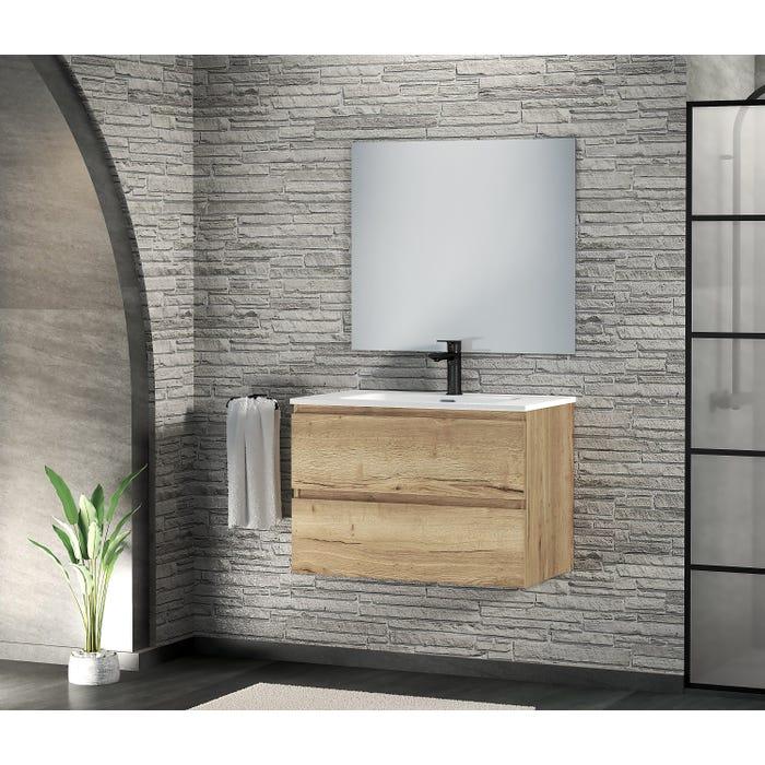 Bricomart MUEBLE DE BAÑO MAYA ROBLE 80X39CM 2 CAJONES