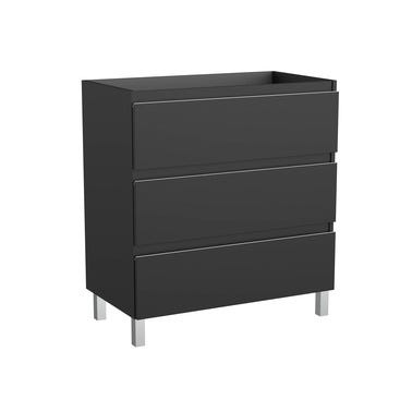 Bricomart MUEBLE DE BAÑO MODULAR ATLANTIS ANTRACITA 3 CAJONES 80X45CM