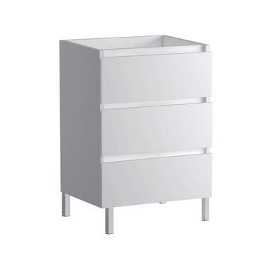 Bricomart MUEBLE DE BAÑO MODULAR ATLANTIS BLANCO 3 CAJONES 60X45CM