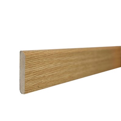 Bricomart PACK 5 RODAPIES DM MELAMINA ROBLE 2200 X 70 X 09 MM