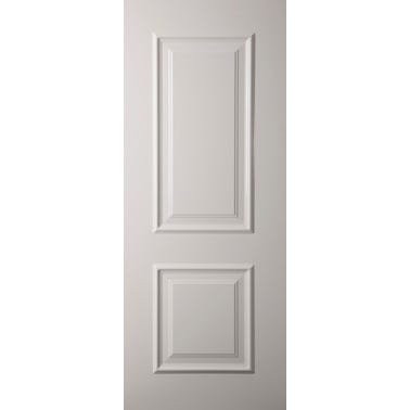 Bricomart PANEL PUERTA ACORAZADA CARA EXTERIOR ALUMINIO BLANCO 2 CUADROS