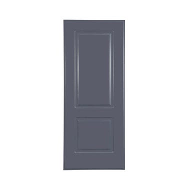 Bricomart PANEL PUERTA ACORAZADA CARA EXTERIOR PVC GRIS 2 CUADROS