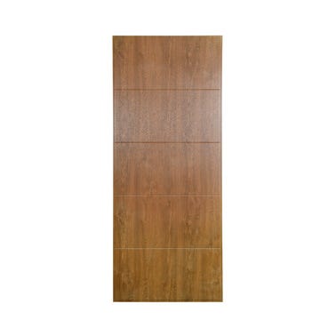 Bricomart PANEL PUERTA ACORAZADA CARA EXTERIOR PVC MADERA VT5