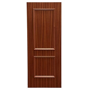 Bricomart PANEL PUERTA ACORAZADA CARA EXTERIOR RECHAPADO SAPELLY 2 CUADROS