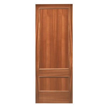 Bricomart PANEL PUERTA ACORAZADA CARA INTERIOR RECHAPADO SAPELLY 2 CUADROS