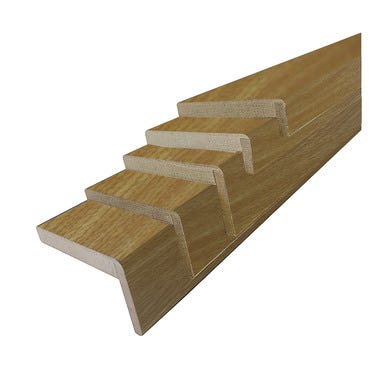 Bricomart PAQUETE 5 MOLDURAS ALA 45 MM RECHAPADA ROBLE