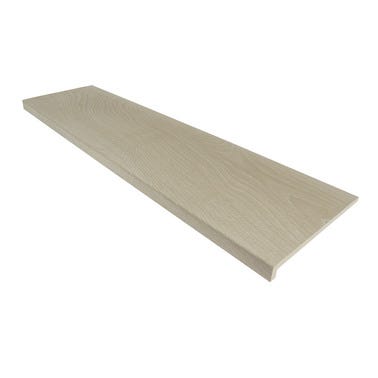 Bricomart PELDAÑO PORCELÁNICO 31.7X120CM HARDWOOD ICE GREY