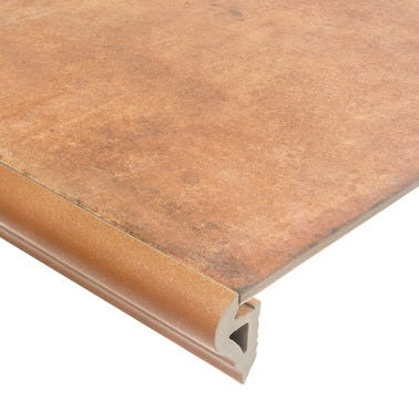 Bricomart PELDAÑO PORCELANICO 33.3X33.3CM GREDOS TEJA UNIDAD. ANTIDESLIZANTE