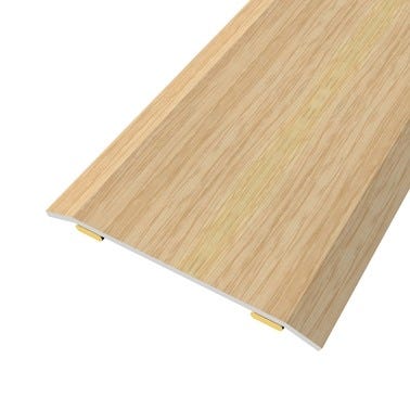 Bricomart PERFIL DE TRANSICIÓN ADHESIVO ACERO ROBLE CLARO 83CM