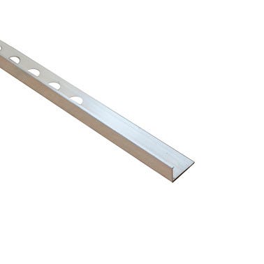 Bricomart PERFIL ESQUINA ALUMINIO 12X2600 MM PLATA BRILLO