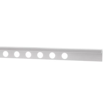 Bricomart PERFIL ESQUINA REDONDEADA ALUMINIO 10.5X2600 MM BLANCO
