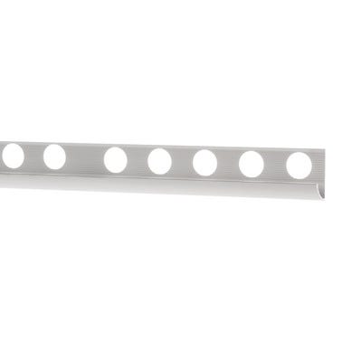 Bricomart PERFIL ESQUINA REDONDEADA ALUMINIO 10.5X2600 MM PLATA MATE