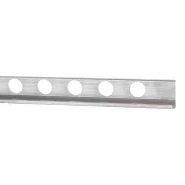 Bricomart PERFIL ESQUINA REDONDEADA ALUMINIO 10.5X2600 MM PLATA BRILLO