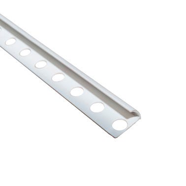 Bricomart PERFIL ESQUINA REDONDEADA PVC 10.5X2600 MM BLANCO