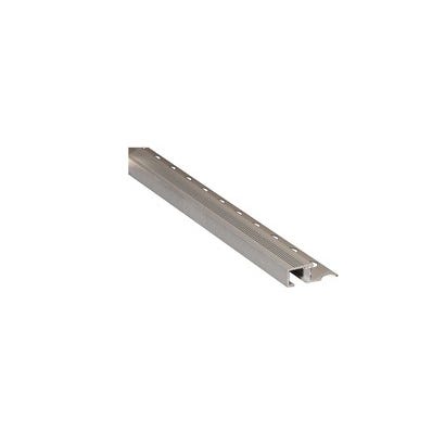 Bricomart PERFIL PELDAÑO INTERIOR 20.5X14X2500 MM ALUMINIO PLATA PZA