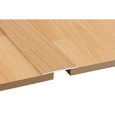 Bricomart PERFIL TRANSICIÓN ADHESIVO DE ALUMINIO HAYA 90CM