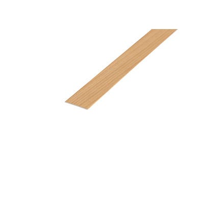 Bricomart PERFIL TRANSICIÓN ADHESIVO DE ALUMINIO HAYA 90CM