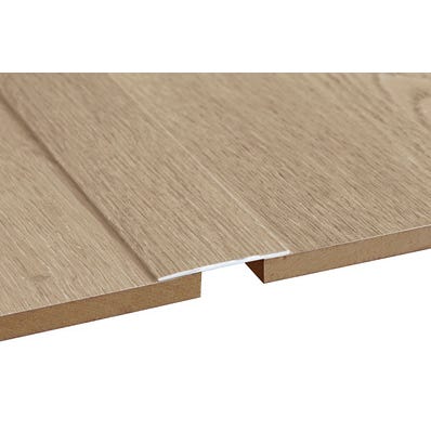 Bricomart PERFIL TRANSICIÓN ADHESIVO DE ALUMINIO ROBLE BISELADO/URAL 90 CM