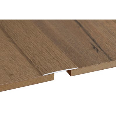 Bricomart PERFIL TRANSICIÓN ADHESIVO DE ALUMINIO ROBLE MAREKE/PERAL 90 CM