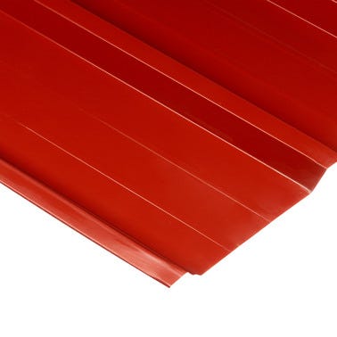 Bricomart PLACA ACERO LACADO TRAPEZOIDAL ROJO 6X1 M