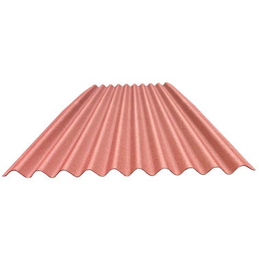 Bricomart PLACA BAJO TEJA BITUMINOSA GRAN ONDA ROJO 2X0 95 M