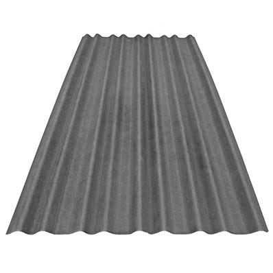 Bricomart PLACA BAJO TEJA BITUMINOSA MEDITERRÁNEO NEGRO 2X1 055 M