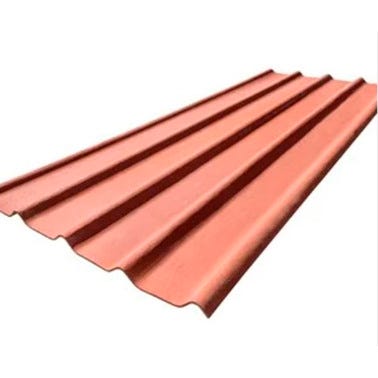 Bricomart PLACA BAJO TEJA PERFIL MIXTO 2 5 M ROJO TEJA