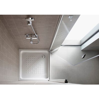 Bricomart PLATO DE DUCHA CERAMICO RECTANGULAR ROCA BLANCO 80X100CM