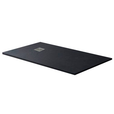 Bricomart PLATO DE DUCHA RESINA RECTANGULAR NEGRO 70X160X3CM