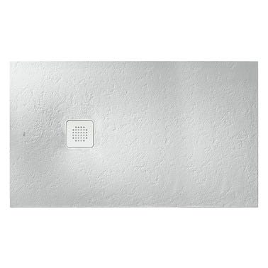 Bricomart PLATO DE DUCHA RESINA RECTANGULAR ROCA BLANCO 70X140X3 1CM