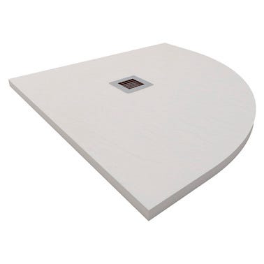 Bricomart PLATO DE DUCHA SEMICIRCULAR BLANCO 80X80CM