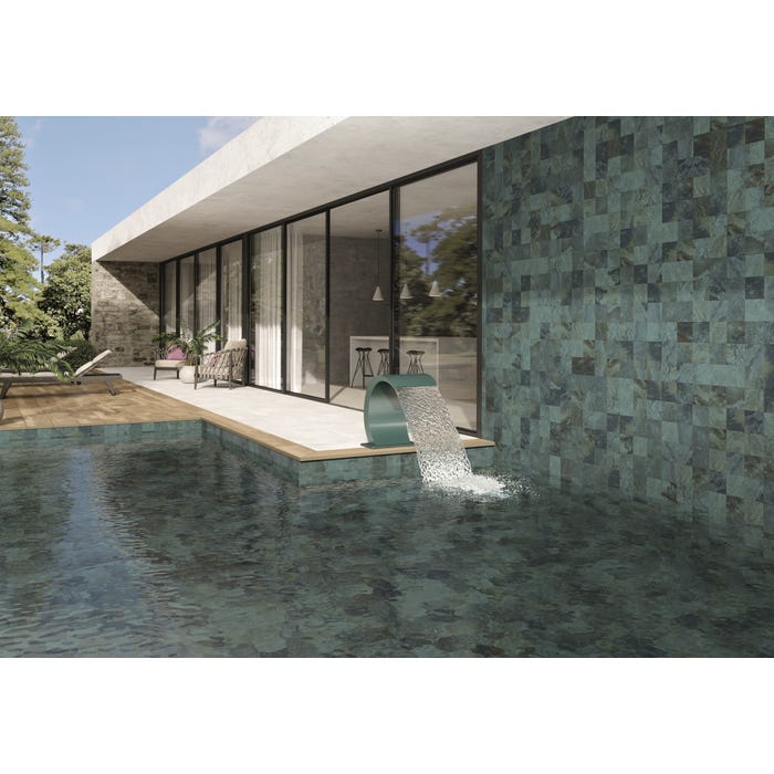 Bricomart PORCELÁNICO PISCINA 30.3X61.3CM KARMA GREEN