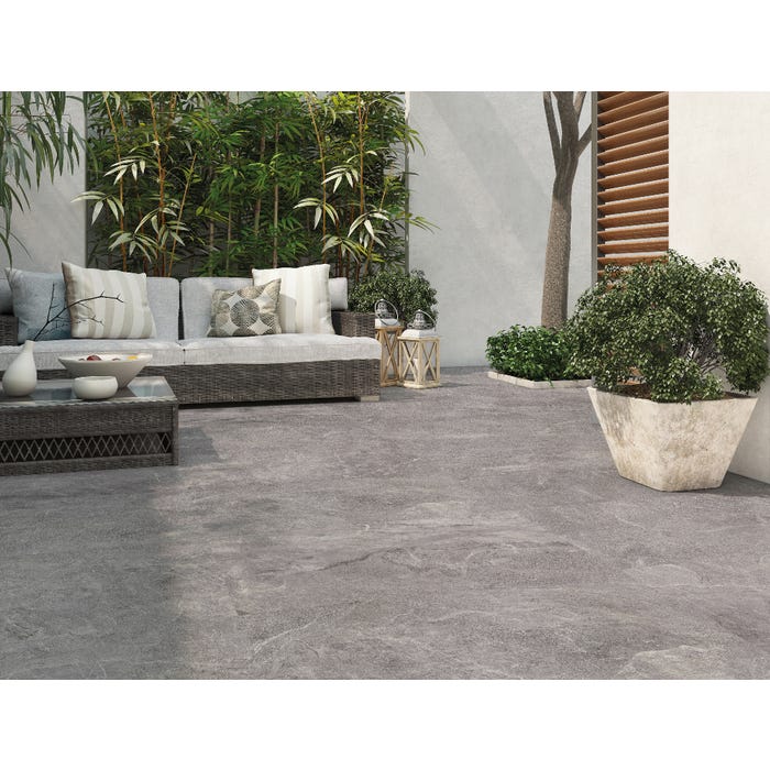 Bricomart PORCELÁNICO PISCINA 37X75CM TER ASH ANTIDESLIZANTE