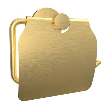 Bricomart PORTARROLLOS CON TAPA PVD RONDO ORO VIEJO