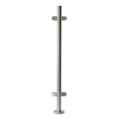 Bricomart POSTE CENTRAL ACERO INOXIDABLE PARA CRISTAL