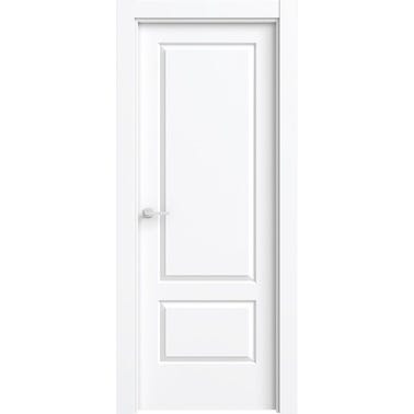 Bricomart PUERTA ABATIBLE EN BLOCK LACADA BLANCA 72 5CM CIEGA IZQUIERDA