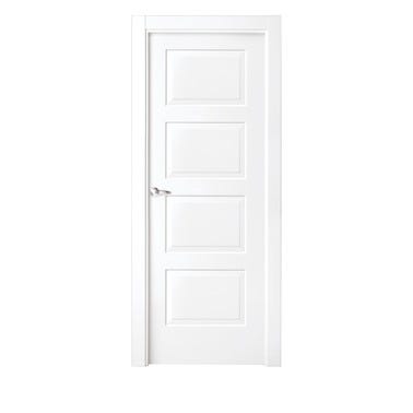 Bricomart PUERTA ABATIBLE EN BLOCK LACADA BLANCA 72 5CM CIEGA DERECHA