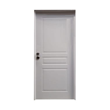 Bricomart PUERTA ENTRADA BLINDADA LACADA BLANCA 89 CM IZQUIERDA