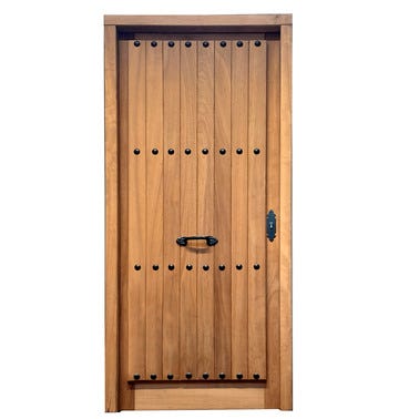 Bricomart PUERTA ENTRADA MACIZA MADERA IROKO 80CM DERECHA Bricomart PUERTA ENTRADA MACIZA MADERA IROKO 80CM DERECHA