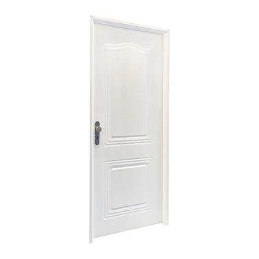 Bricomart PUERTA ENTRADA RESIDENCIAL LACADA BLANCA 80 CM DERECHA