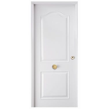 Bricomart PUERTA ENTRADA RESIDENCIAL LACADA BLANCA PROVENZAL 80 CM IZQUIERDA