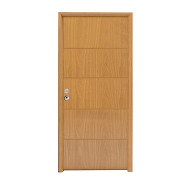 Bricomart PUERTA ENTRADA RESIDENCIAL PVC ROBLE 91 CM IZQUIERDA